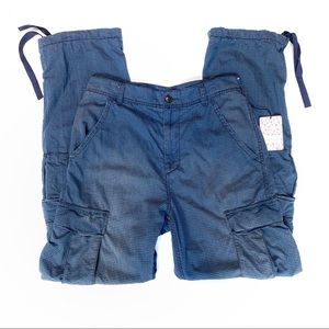 Free People Pants Jumpsuits Nwt City Cargo Pants Blue Size 6 Poshmark